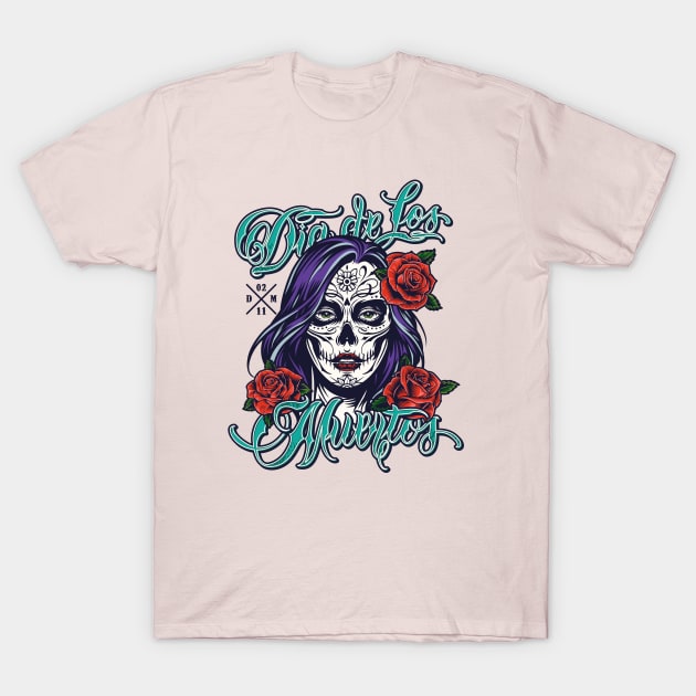 Dia de los muertos T-Shirt by G4M3RS